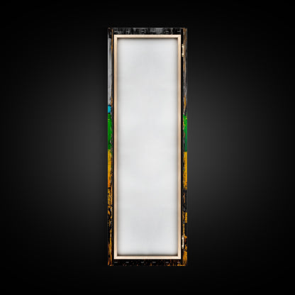 Rustic Abstract, Distressed Wood Texture Painting, Modern Farmhouse Wall Art, Framed Canvas Print, Industrial Decor, Neutral Artwork