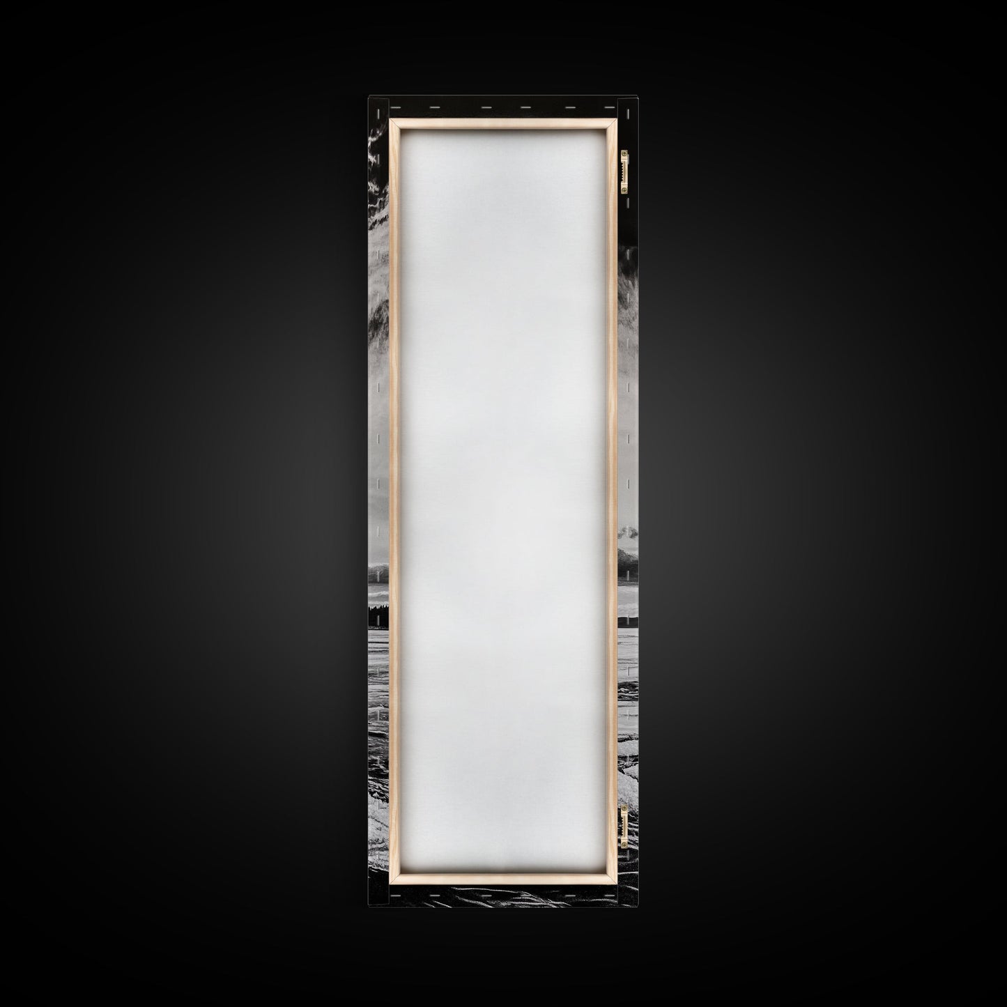 Monochrome Seascape, Minimalist Ocean Art, Black White Canvas Print, Coastal Home Decor, Large Wall Art, Beach Painting, Modern Artwork