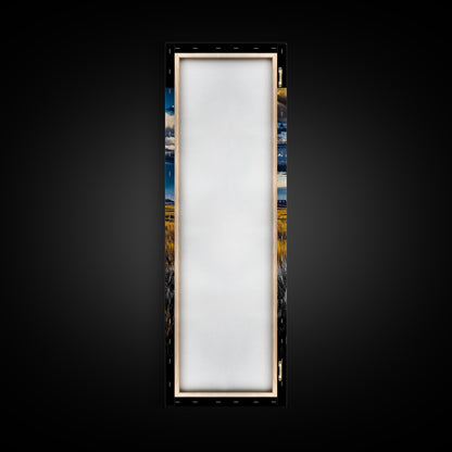 Open Prairie, Sunset Field, Vast Landscape Art, Western Home Decor, Framed Canvas Print, Large Wall Art, Rustic Farmhouse Art, Horizon View