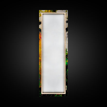 Palm Tree Sunset, Tropical Wall Art, Colorful Beach Decor, Boho Island Art, Vibrant Home Print, Living Room Art, Framed Canvas Print