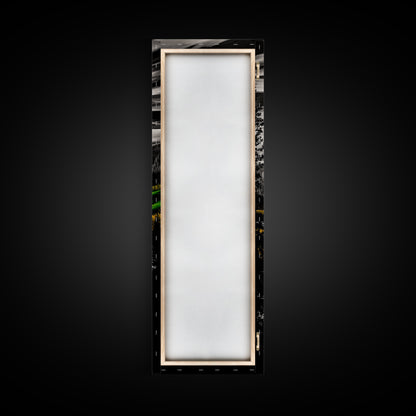 Vibrant Fields, Colorful Abstract, Framed Canvas Print, Nature Inspired Wall Art, Boho Decor, Warm Earthy Tones, Living Room Art