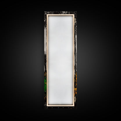 Birch Forest Painting, Mountain Wall Art, Black and White Landscape, Nature Artwork, Cabin Decor, Fall Art, Framed Canvas Print