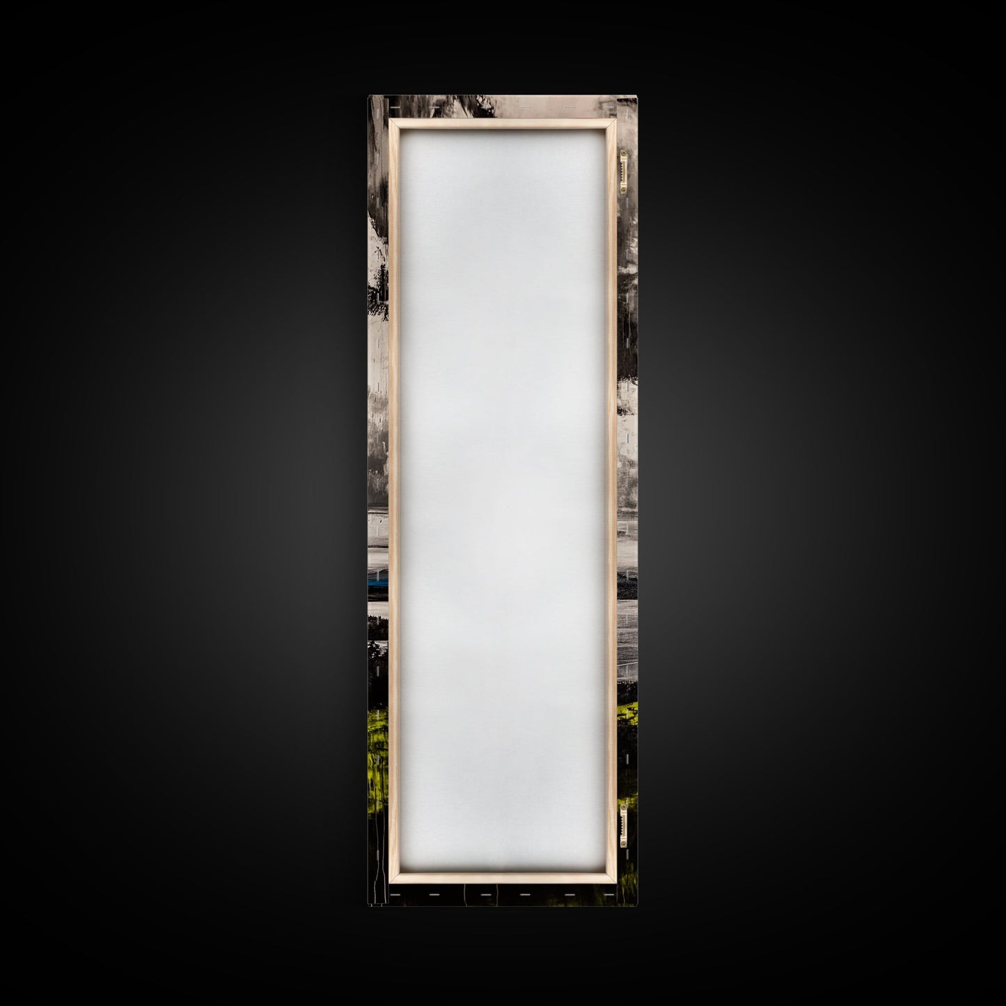 Moody Lake View, Dramatic Sky Painting, Modern Landscape Art, Framed Canvas Print, Living Room Wall Decor, Nature Inspired, Office Artwork