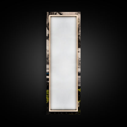 Moody Lake View, Dramatic Sky Painting, Modern Landscape Art, Framed Canvas Print, Living Room Wall Decor, Nature Inspired, Office Artwork