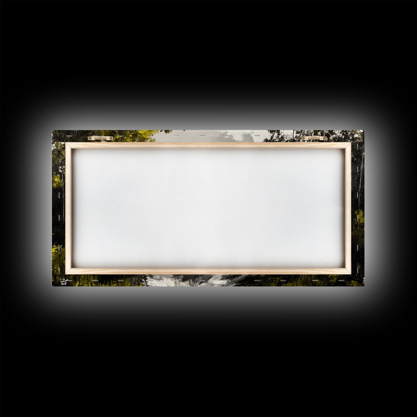 Forest Road, Scenic Nature Path, Rustic Landscape Painting, Greenery Wall Art, Country Home Decor, Framed Canvas Print, Office Artwork