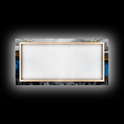 Abstract Water, Blue Earth, Modern Art, Canvas Print, Minimalist Ocean Decor, Contemporary Wall Art, Living Room Artwork