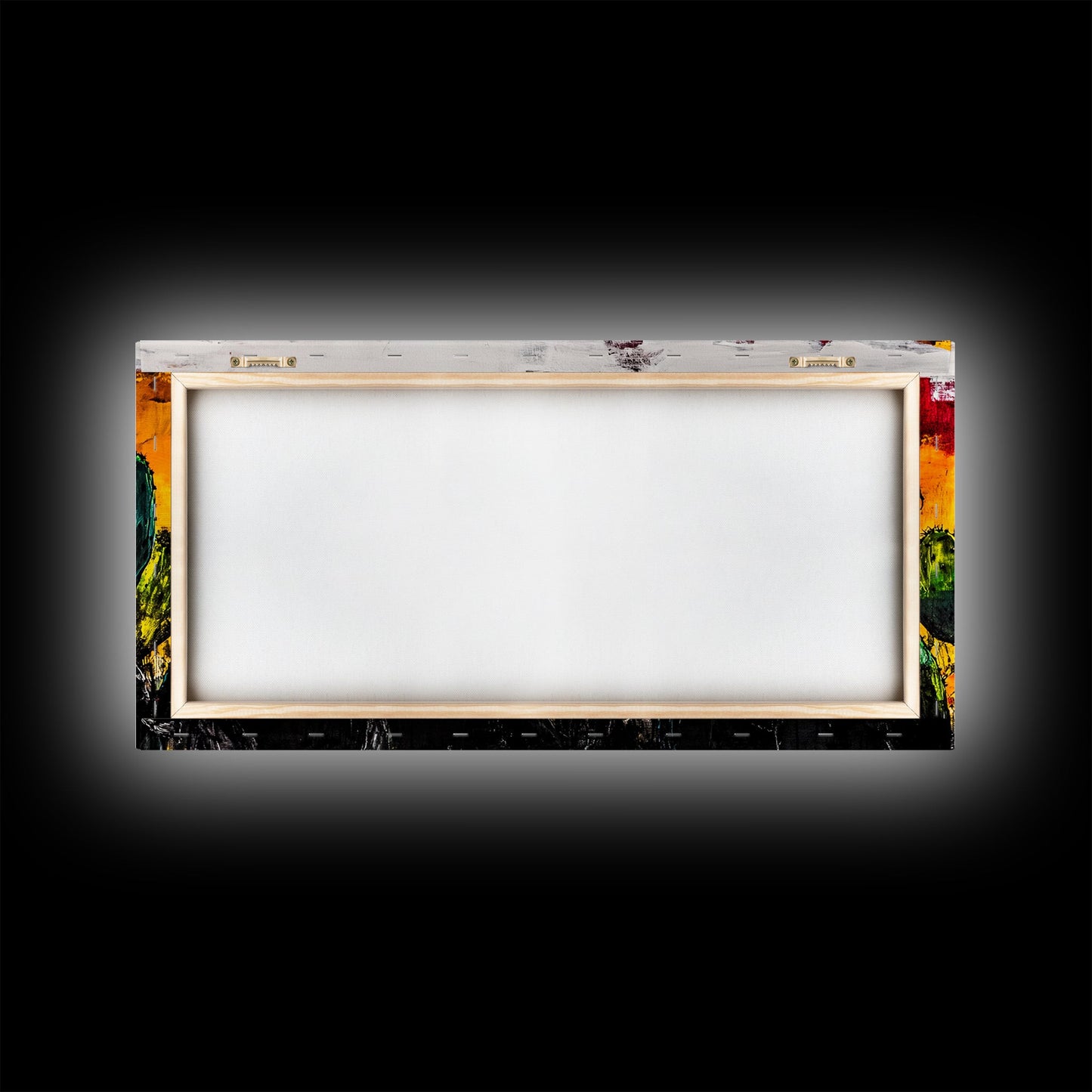 Cactus, Bold Colors, Desert, Vibrant, Framed Canvas Print, Southwest Wall Art, Boho Decor, Modern Abstract Painting, Nature Inspired