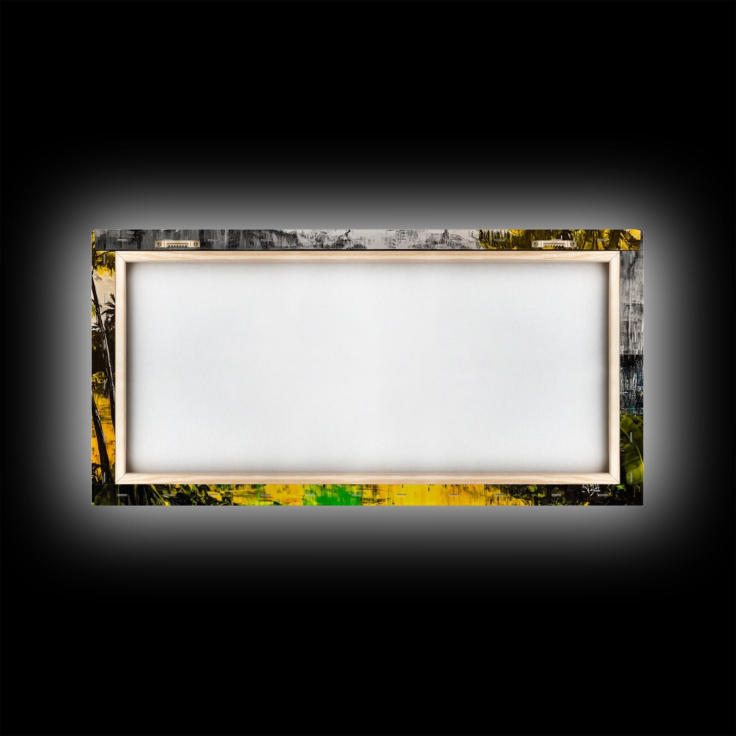 Tropical Paradise, Ocean Landscape, Coastal Wall Art, Framed Canvas Print, Beach House Decor, Living Room Art, Modern Nautical Art