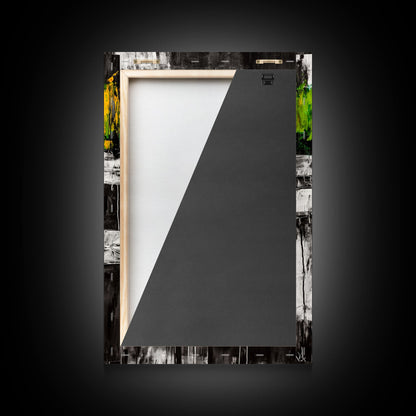 Water Lilies, Abstract Pond Art, Zen Nature Decor, Peaceful Landscape, Serene Greenery, Modern Home Style, Canvas Print, Living Room