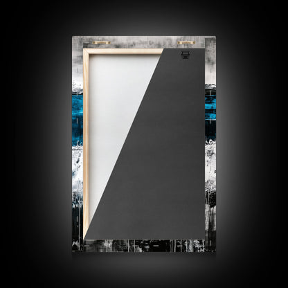 Sunset Mountain, Fall Colors, Vibrant Abstract, Framed Canvas Print, Rustic Home Decor, Nature Inspired Art, Living Room Wall Art