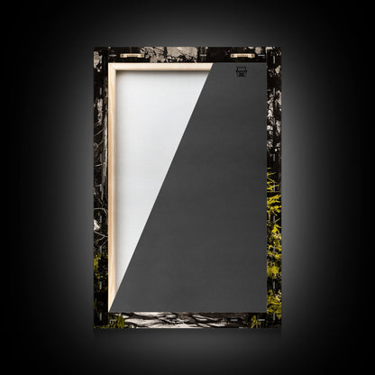 Sunlit Trail, Forest Path, Nature Landscape, Canvas Print, Woodland Wall Art, Minimalist Art, Living Room Decor, Fall Aesthetic