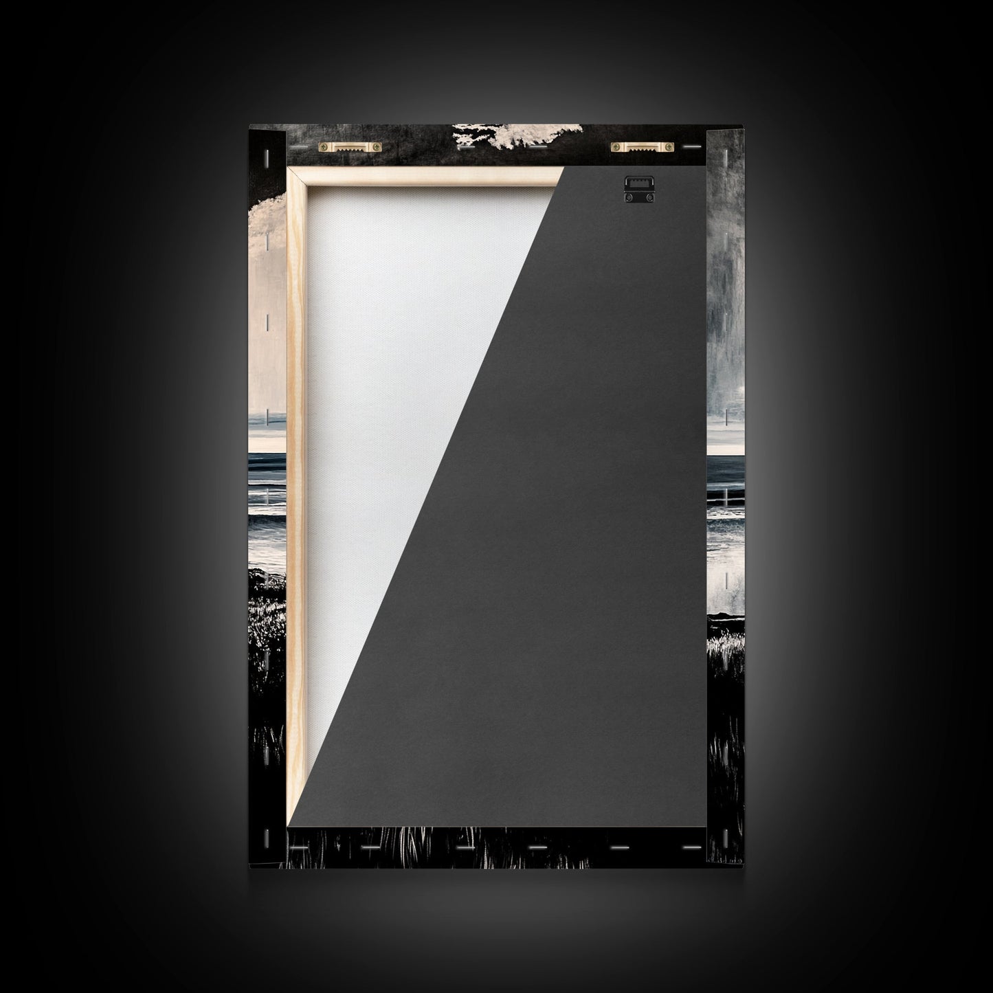 Black and White Ocean, Stormy Seascape, Dramatic Waves, Moody Wall Art, Coastal Home Decor, Canvas Print, Modern Beach House Art