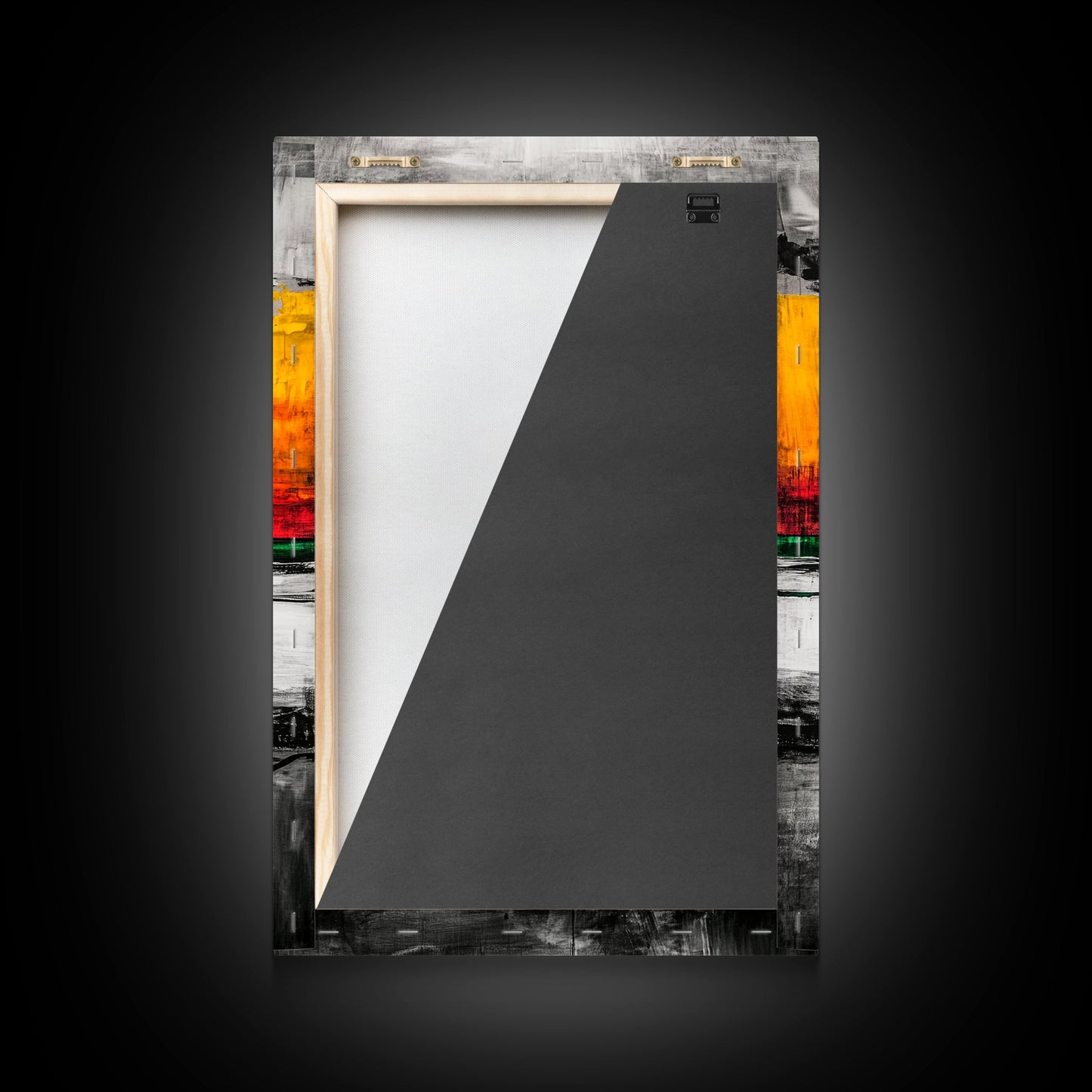 Vibrant Sunset, Bold Abstract, Modern Wall Art, Framed Canvas Print, Large Statement Art, Warm Color Palette, Bedroom Wall Art, Minimalist