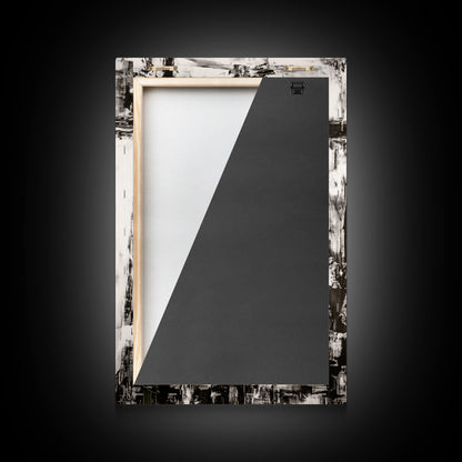 Bold Abstract, Red and Black Painting, Modern Canvas Print, Living Room Wall Art, Statement Art, Large Contemporary Artwork