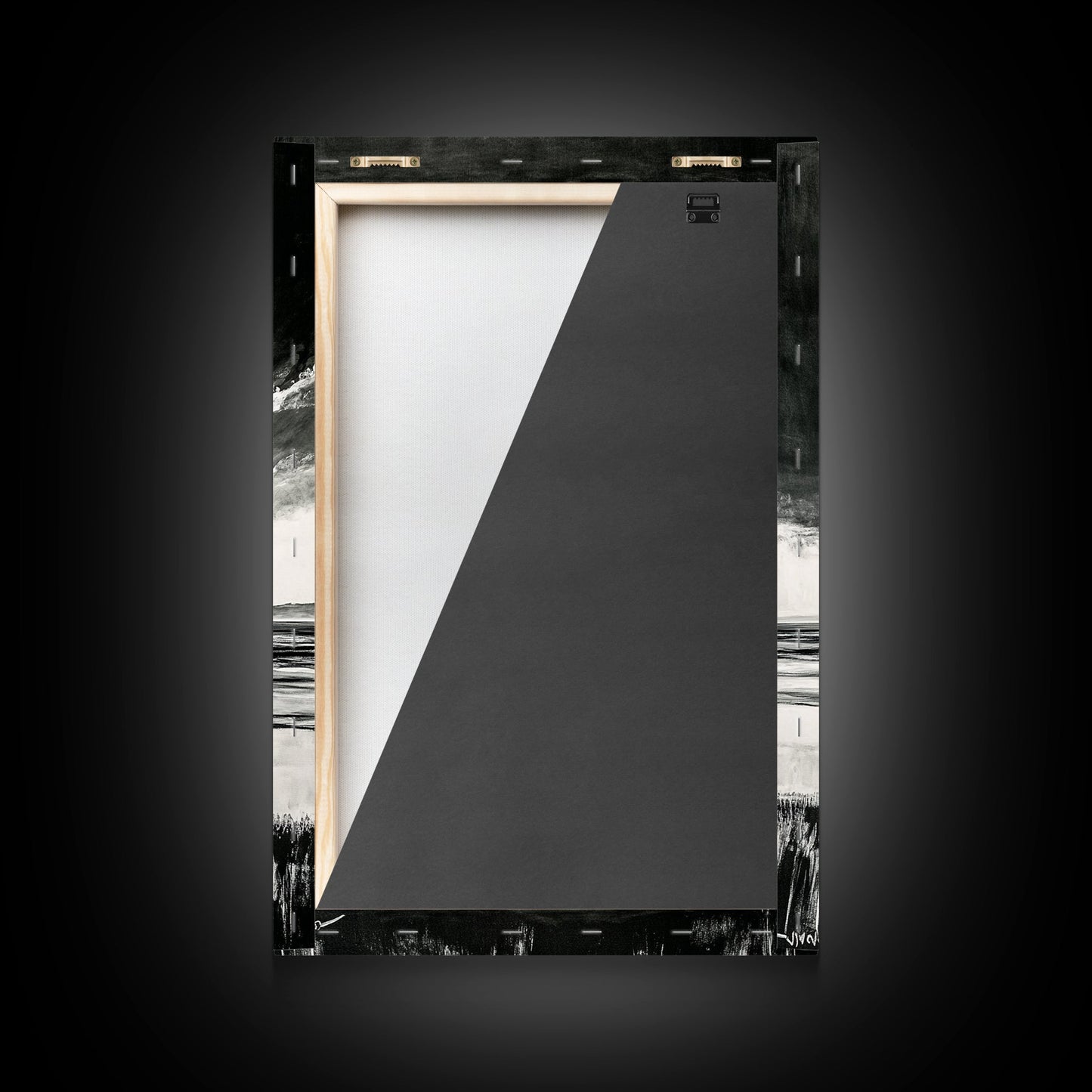 Dark Sky, Ocean Storm, Dramatic Seascape, Canvas Print, Moody Wall Art, Modern Coastal Decor, Nautical Painting, Living Room Art