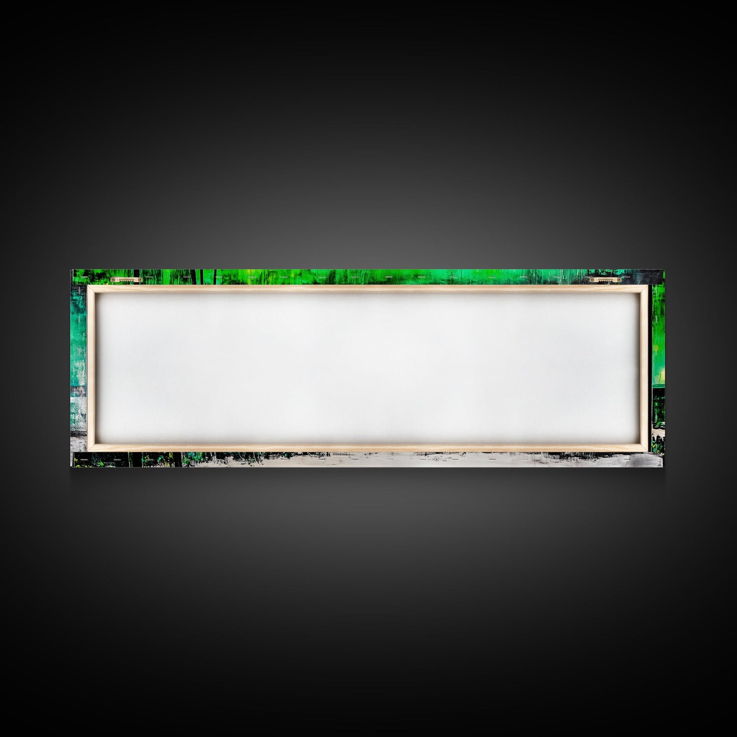 Green Serenity, Abstract Landscape, Canvas Print, Dreamy Wall Art, Vibrant Home Decor, Modern Bedroom Art, Minimalist Painting