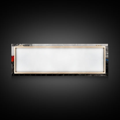 Abstract Mountain Art, Bold Colorful Landscape, Modern Expressionist Painting, Autumn Decor, Framed Canvas Print, Dining Room Art