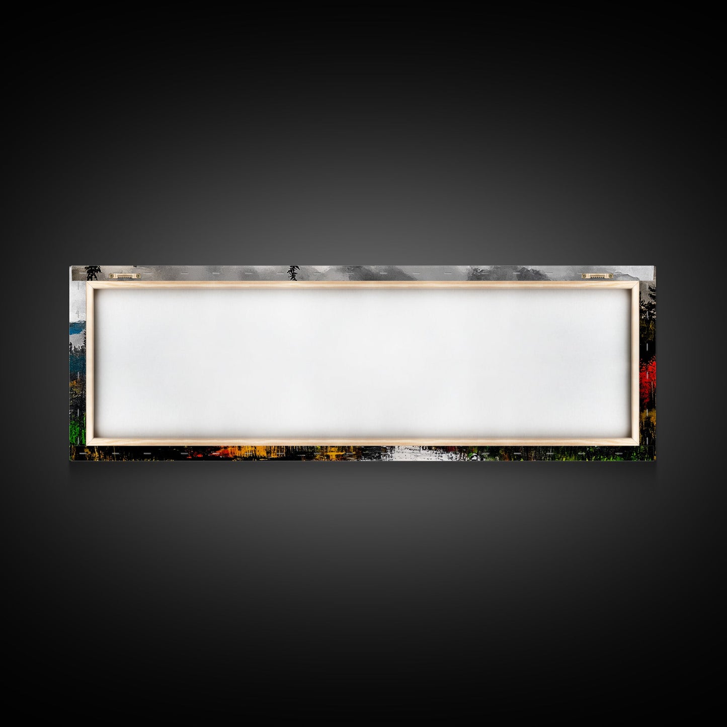 Misty Forest, River Reflection, Fall Foliage, Canvas Print, Cabin Wall Art, Nature Inspired Decor, Rustic Living Room Art