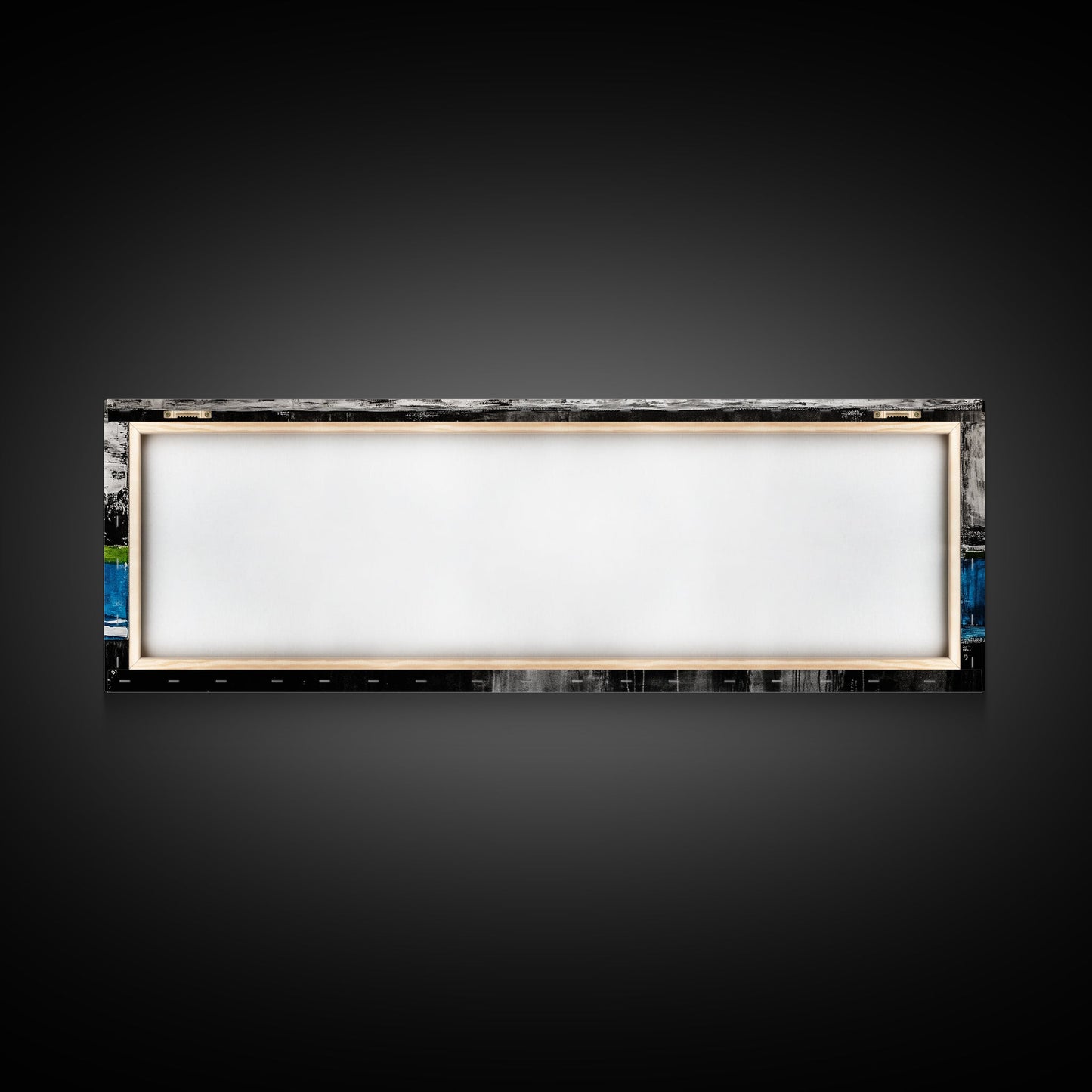 Lake Reflection, Blue Water Art, Minimalist Landscape, Nature Serenity, Monochrome Sky, Peaceful Home Decor, Canvas Print