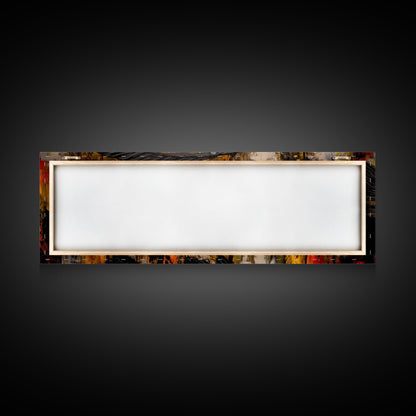 Colorful Fish, Rustic Wood, Vibrant Art, Wildlife Painting, Framed Canvas Print, Nature Wall Art, Fishing Cabin Decor, Unique Gift Idea