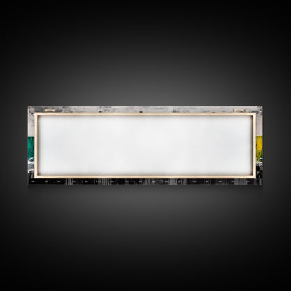 Abstract Water, Minimalist Ocean Art, Contemporary Coastal Decor, Serene Blue Green Painting, Canvas Print, Office Wall Art