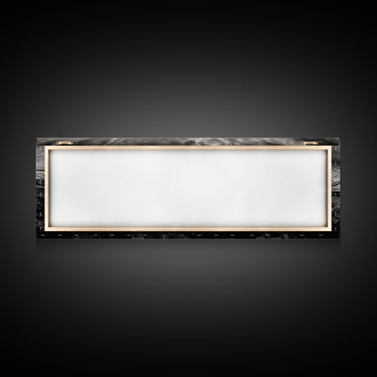 Vibrant Ocean Rock, Colorful Pool, Dramatic Sky, Canvas Print, Abstract Seascape, Modern Wall Art, Unique Art Piece, Living Room Decor