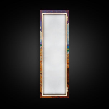 Beach Sword, Coastal Flowers, Tropical Beach Art, Vibrant Ocean Decor, Nautical Boho Style, Entryway Accent, Canvas Print