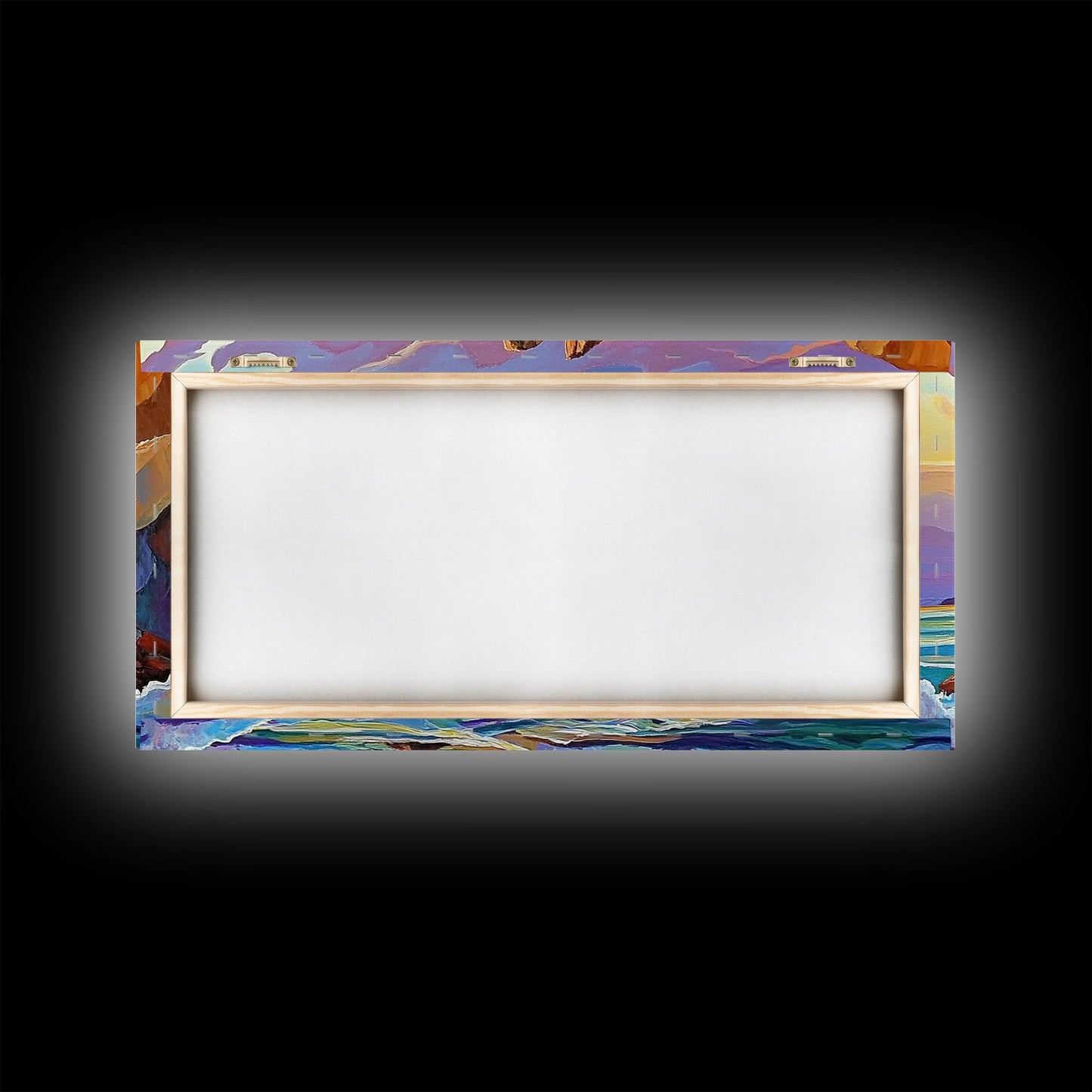 Ocean Rocks, Waves, Sunrise, Framed Canvas Print, Coastal Landscape Art, Nautical Beach Wall Decor, Ocean Sunset Art, Bedroom Accent