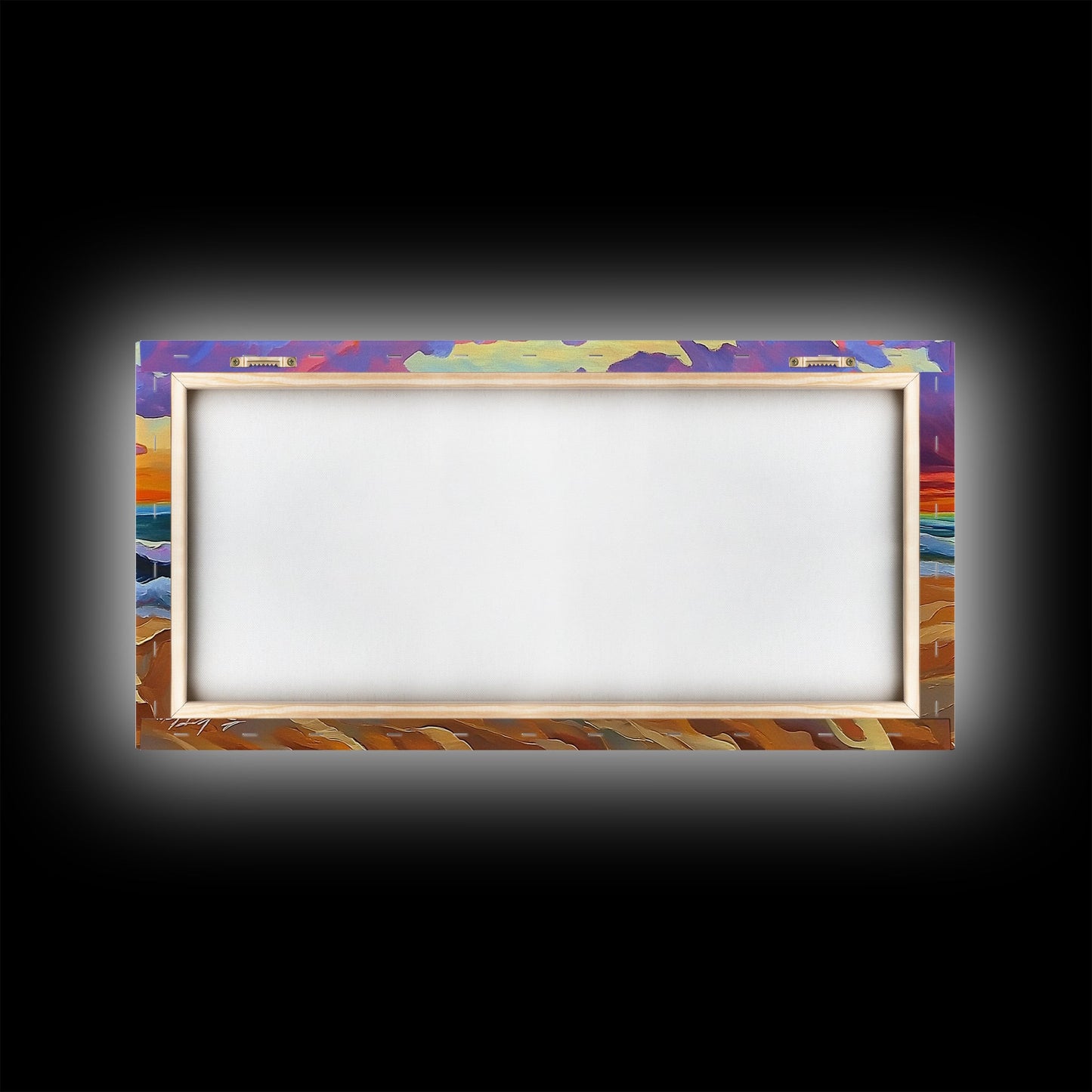 Beach Wagon, Sunset, Decor, Framed Canvas Print western wall art, desert decor, living room boho art, rustic coastal art, beach house