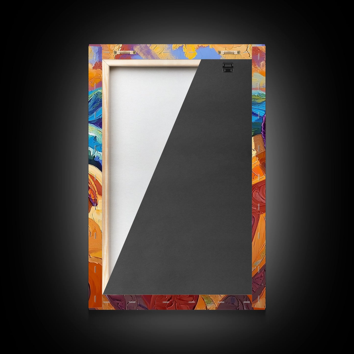 Starfish Closeup, Vibrant Shore, Ocean Texture, Coastal Beauty, Framed Canvas Print, Bathroom Wall Art, Beach House Decor, Seaside Boho Art