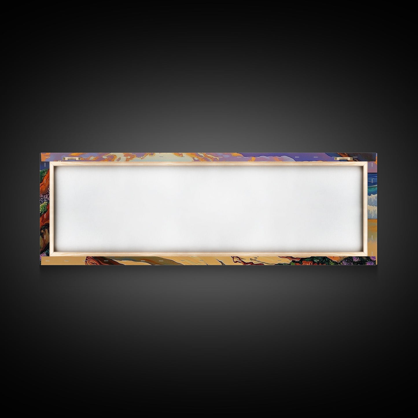 Ocean Shore Driftwood, Seaside Flower Art, Nature Landscape, Framed Canvas Print, Coastal Living Room or Beach House Wall Art