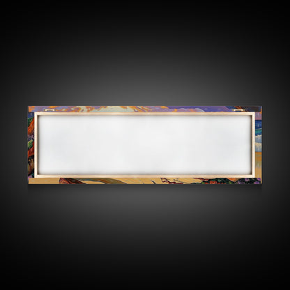 Ocean Shore Driftwood, Seaside Flower Art, Nature Landscape, Framed Canvas Print, Coastal Living Room or Beach House Wall Art