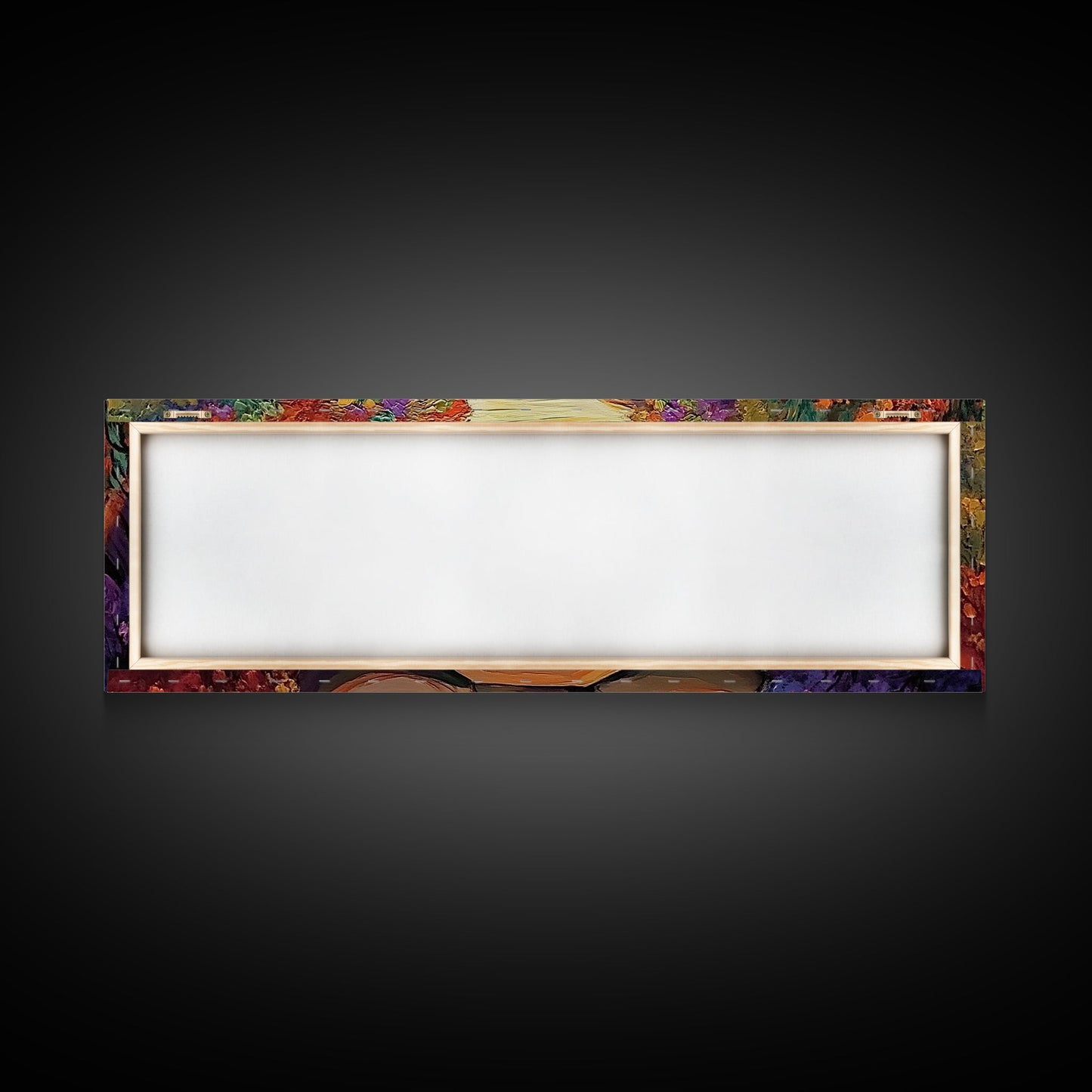 Campfire by River, Autumn Glow, Cozy Outdoor Scene, Framed Canvas Print, fall landscape, rustic decor, lodge wall art, den artwork