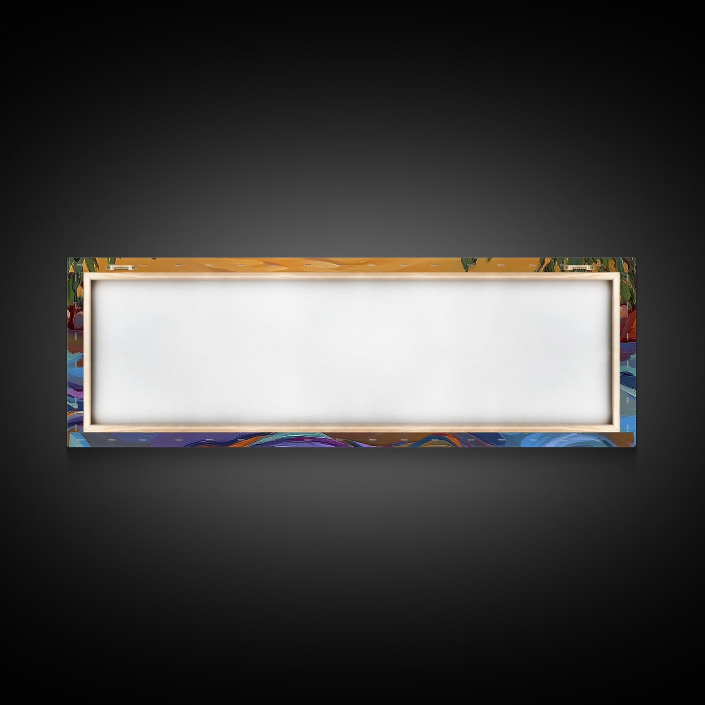 Loon Painting, Tranquil Waters, Sunset Paddle, Colorful Feathers, Framed Canvas Print, lake house art, wildlife nature decor