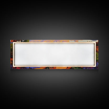 Ocean Pathway, Coastal Garden, Beach Vibes, Framed Canvas Print, Tropical Wall Art, Seaside Landscape, Boho Living Room Decor