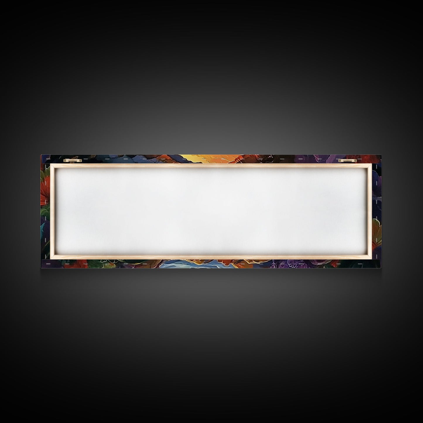 Ocean Cave View, Sunset Waves, Coastal Decor, Tropical Art, Framed Canvas Print, Beach House Wall Art, Vibrant Seascape, Boho Style