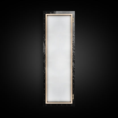 Cute Otter, Wildlife Charm, Animal Portrait, Black White Art, Canvas Print, Kids Room Wall Art, Woodland Nursery, Nature Lover Gift