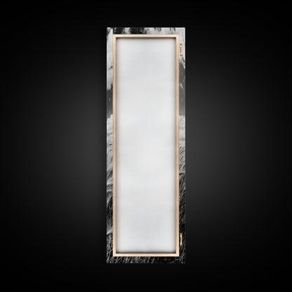 Wheat Field, Cloudy Sky, Rustic Landscape, Black and White Nature, Framed Canvas Print, Farmhouse Kitchen Wall Art, Fall Harvest Vibe