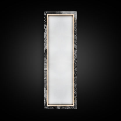 Canyon Stream, Desert Serenity, Nature Escape, Earth Tones, Calm Mood, Framed Canvas Print, Bedroom Wall Art, Minimalist Landscape Art