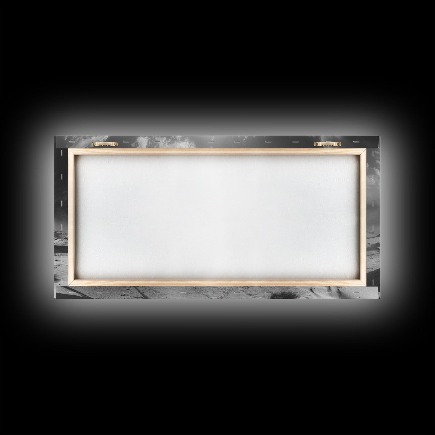 Wüstenzeltszene, surreale Stammeslandschaft, Zelte unter stürmischem Himmel, Leinwanddruck, Wandbild fürs Wohnzimmer, Boho-Nomaden-Ästhetik, Wandbild fürs Wohnzimmer