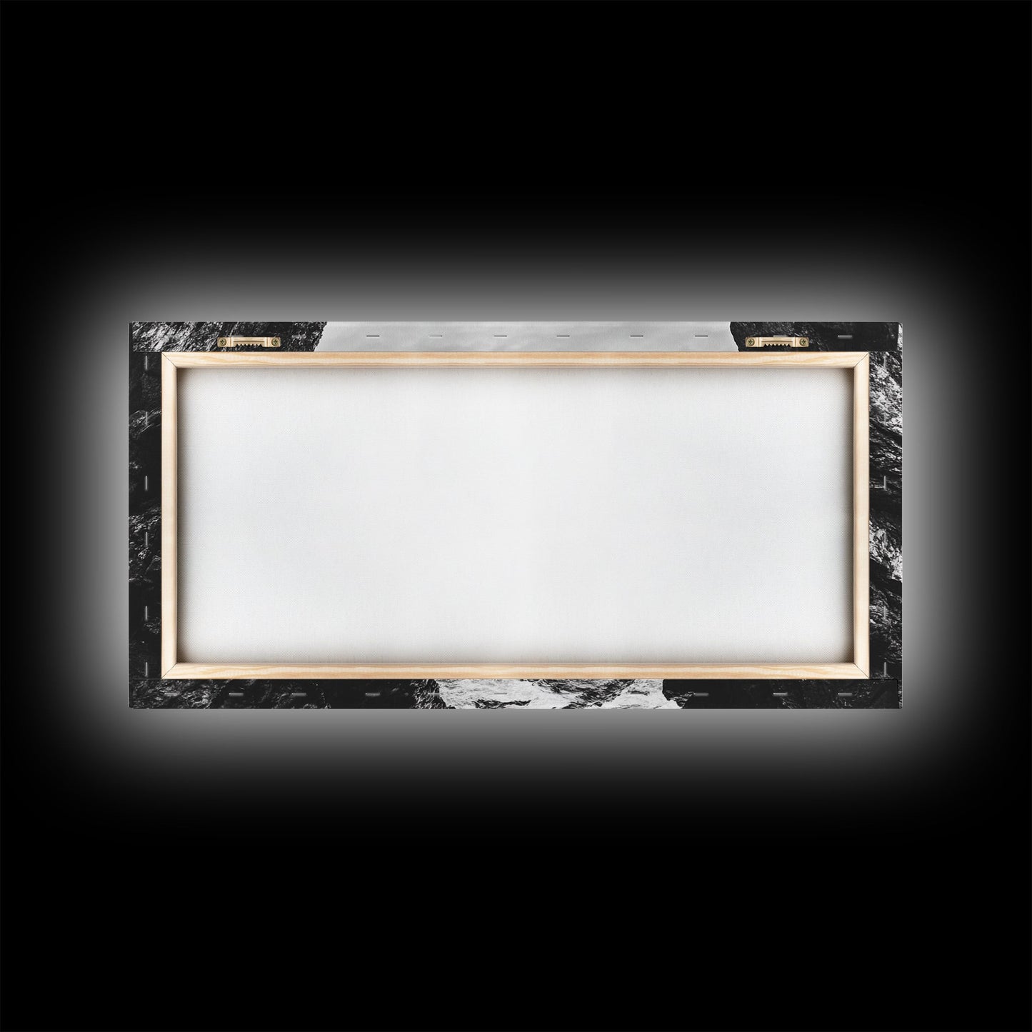 Rocky Coast View, Ocean Cliffs Art, Coastal Wilderness, Monochrome Seascape, Canvas Print, Bathroom Wall Art, Rustic Minimalist Style