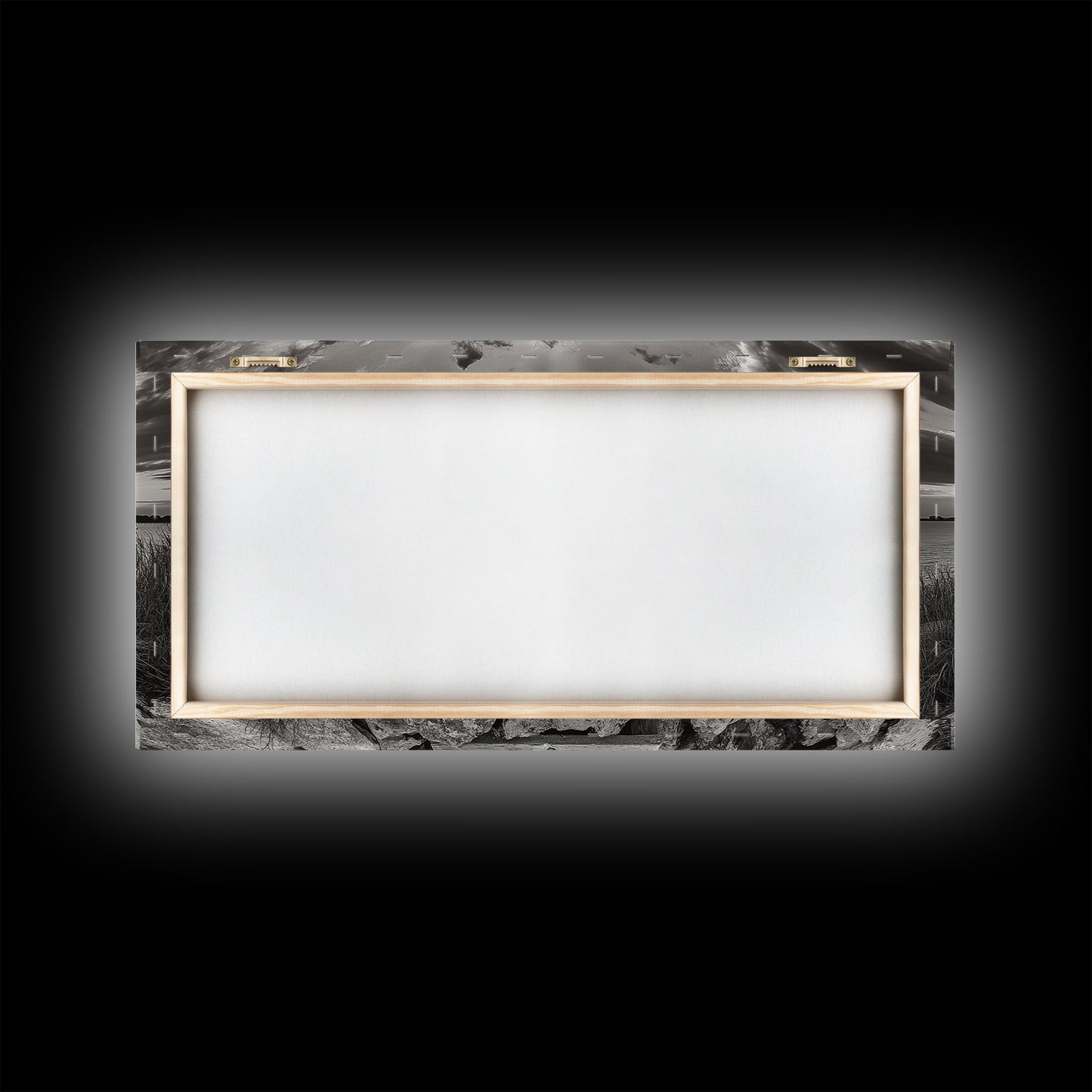 Rustic Dock Sunset, Lakehouse Art, Black White Landscape, Framed Canvas Print, Country Home Decor, Cabin Wall Art, Lakeside Tranquility