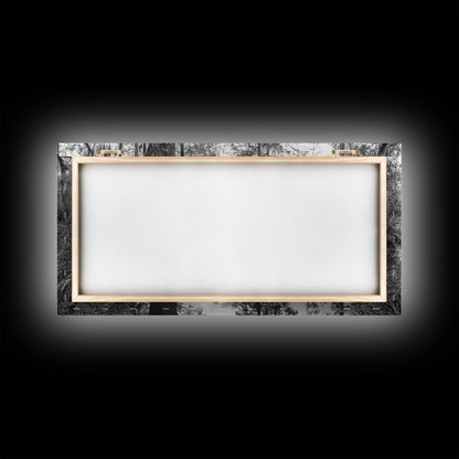 Sumpfbäume, Zypressenwasser, Naturspiegelungen, Marschlandschaft, gerahmter Leinwanddruck, rustikale Hüttendekoration, Wandbild für den Flur, Waldmotiv