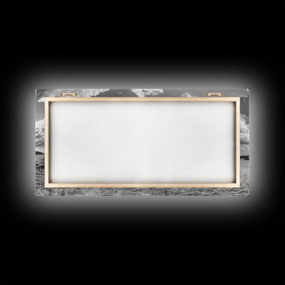 Volcano Peak, Dramatic Clouds, Nature Power, Canvas Print, Mountain Wall Art, Office Nature Photography, Landscape Fine Art Print