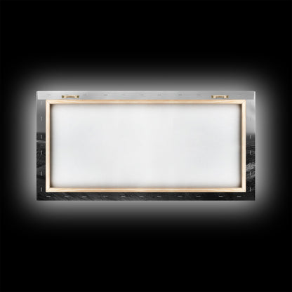 Vulkankrater, rauchige Erde, epische Landschaft, gerahmter Leinwanddruck, ausdrucksstarke Naturkunst, Dekoration fürs Arbeitszimmer, stimmungsvolle Schwarzweißfotografie