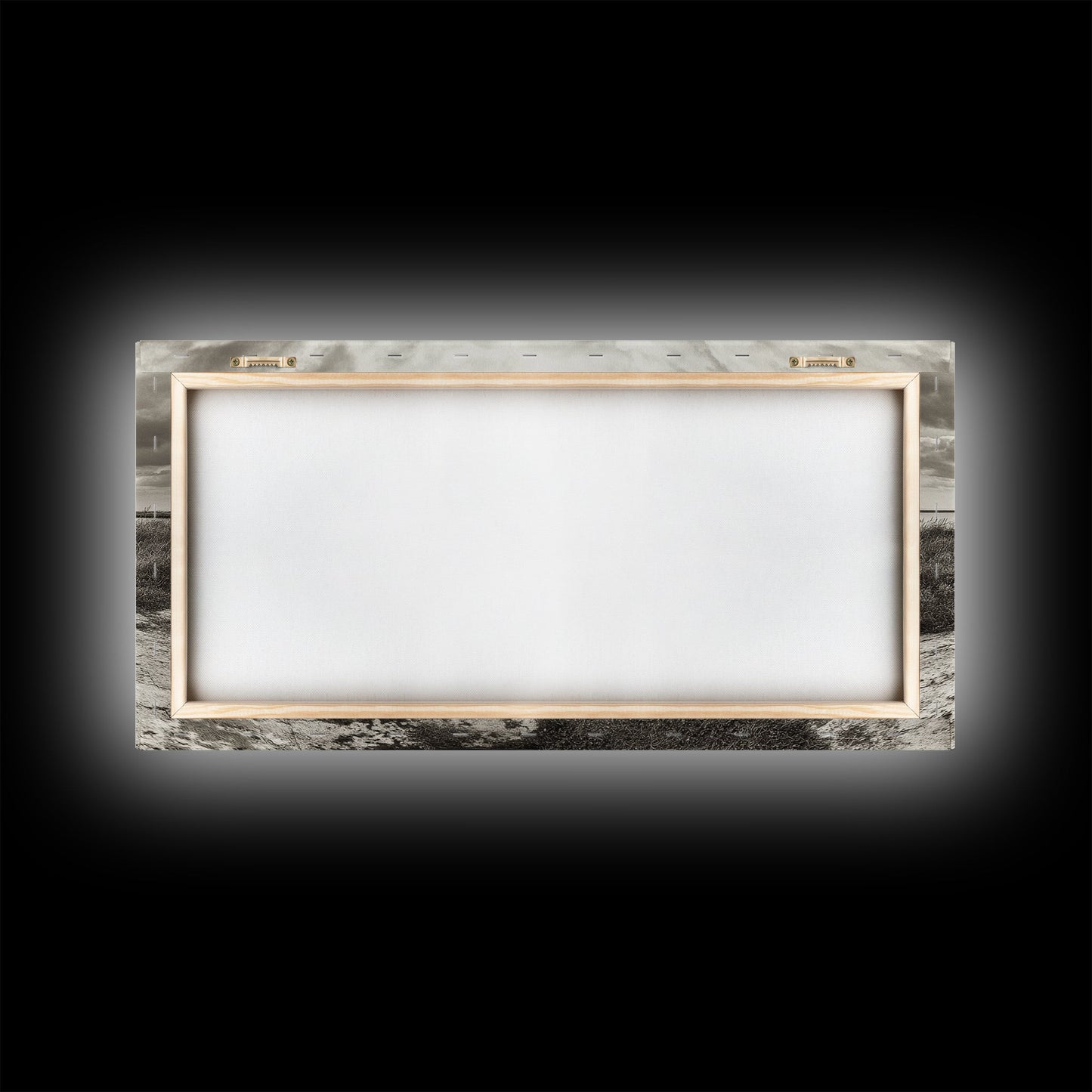 Water Trough, Overcast Skies, Ocean Breeze, Framed Canvas Print, Country Rustic Wall Art, Sepia Toned Fall Decor, Entryway Or Den Art