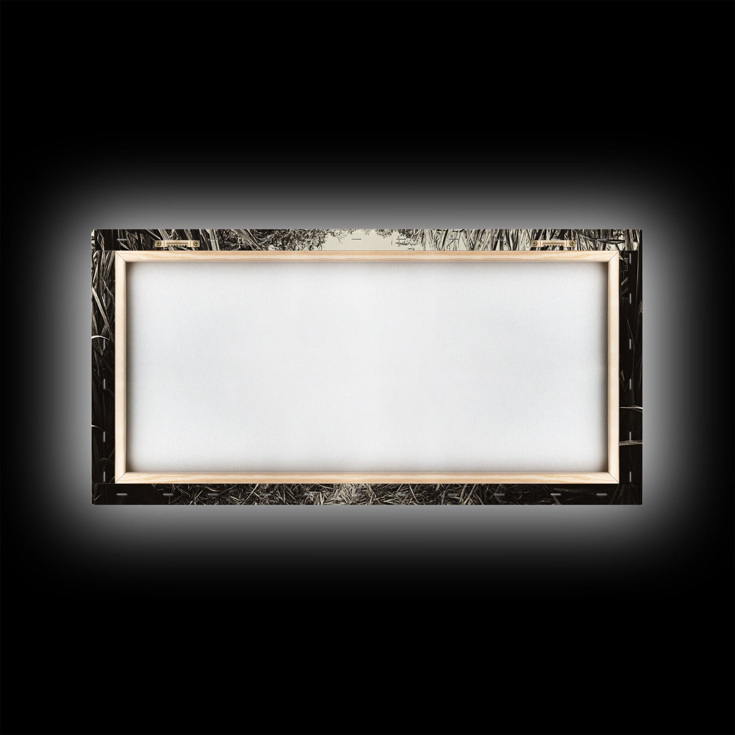 Grasbewachsener Pfad, Naturmotiv, Rustikale Landschaft, Naturnahe Wohndekoration, Herbstliche Flurkunst, Gerahmter Leinwanddruck