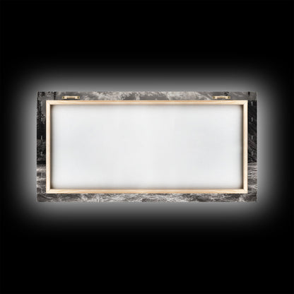 Mountain River Rapids, Adventure Landscape, Moody Forest Wall Art, Nature Explorer Vibes, Rustic Cabin Decor, Canvas Print