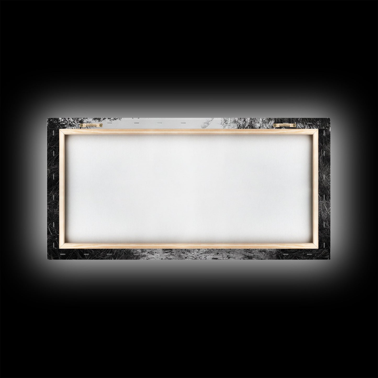 Naturpfad, minimalistische Naturfotografie, ländliche Landschaft, rustikale Herbst-Wandkunst, neutrale Wohndekoration, gerahmter Leinwanddruck