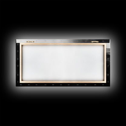 Misty Cliff, Fantasy Landscape, Monochrome Art, Mysterious Edge, Canvas Print, Moody Wall Decor, Bedroom Wall Art, Dark Nature Photography